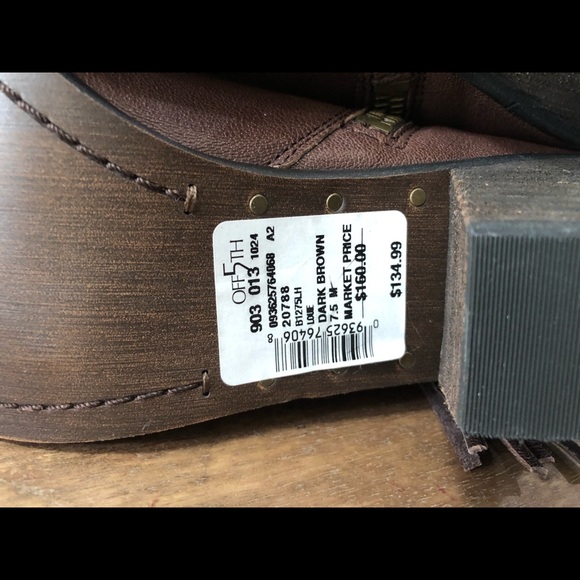 Sam Edelman Louie brown leather fringe booties 7.5 - Picture 10 of 10